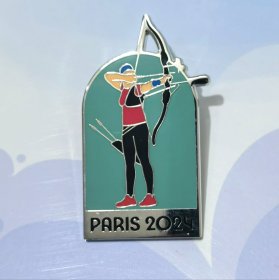 2024巴黎奥运会射箭比赛项目纪念徽章