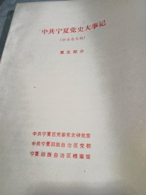 中共宁夏党史大事记（征求意见稿）第五部分