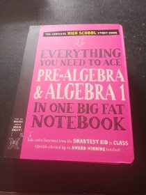 Everything You Need to Ace PRE-ALGEBRA & ALGEBRA 1 in One Big Fat Notebook：The Complete High School Study Guide