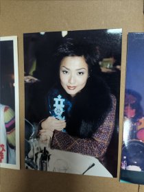 明星周边收藏 郑秀文 5寸彩色照片三张