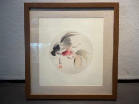 陈子毅 24cm，镜框 改革开放时期，任广州市文史研究馆副馆长、名誉馆员，民盟广州市委顾问，高剑父纪念馆艺术顾问，广州书画专修学院顾问，中国美术家协会会员。