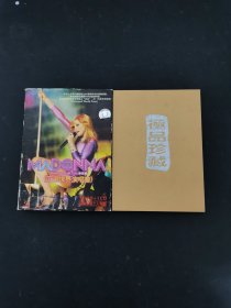 光盘DVD ：MADONNA沉溺世界演唱会 2碟木盒装 4张画背面附有歌词 附外盒套 以实拍图购买