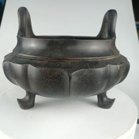 古董   古玩收藏   铜器   铜香炉   尺寸长宽高:25/25/20厘米 重量：8斤