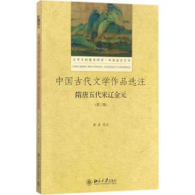 中国古代文学作品选注 隋唐五代宋辽金元（第3版）