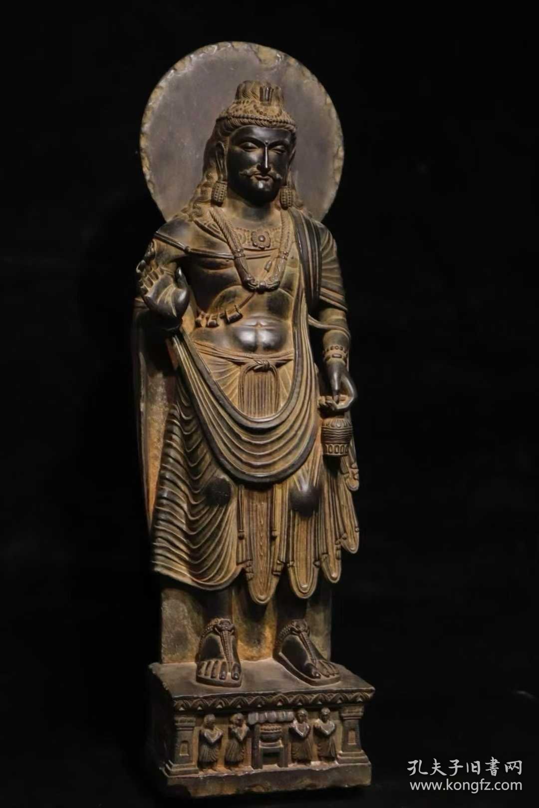 （议价） 片岩犍陀罗艺术佛像高120cm宽50cm厚22cm