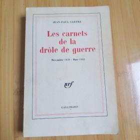 Jean-Paul Sartre / Carnets de la drôle de guerre / drole 萨特《二战日记》  法文原版 厚册