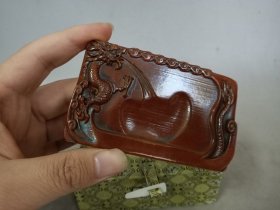清代老田黄石砚台，