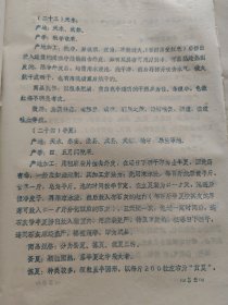 1975年《中药材讲义》甘肃省兰州市商业学校编，内容珍贵，有甘肃100多种中草药的产地产量，产地加工，规格，性状鉴别，保管，包装，效用销路等内容，部分内容来自老药农老药工，保存了传统中药材加工炮制方法