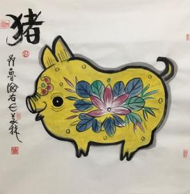 韩美林～十二生肖国画作品