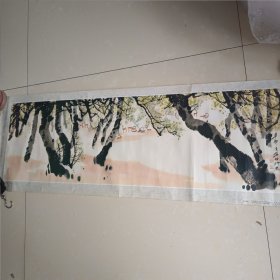 赵准旺画 105x37Cm 中国画 春 一版一次印刷