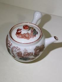 日本明治昭和时期绘画分茶器，已鉴定真品