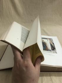 Tales from Chaucer：The Canterbury Tales，乔叟《坎特伯雷故事集》，著名的苏格兰水彩之王弗林特插图（内含24幅精美整页水彩画），布面精装，烫金书脊，浮雕花纹封面，书顶刷红，毛边未裁 ，1929年老版书