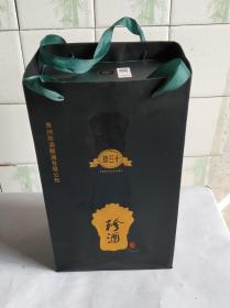 珍酒珍三十空酒瓶 （有外包装纸袋，不织布包装袋，豪华纸盒，产品介绍说明书）全套完整