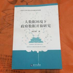 大数据环境下政府数据开放研究