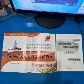 郑州初中名校核心素养评价卷（语文、数学、英语）三合一，附答案