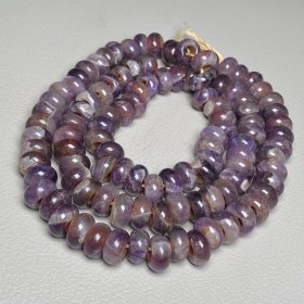 珍藏天然紫水晶珠项链(天)
