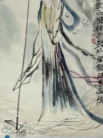 杨沙    尺寸 69/59  软件
1940年生于吉林榆树。画家。擅国画、连环画。中国美术家协会会员。中国画研究院院委。1965年毕业于哈尔滨艺术学院。曾任职于黑龙江人民出版社，黑龙江画院，深圳大学。1986年筹建深圳画院任副院长。中国经济出版社高级顾问。中国人口福利基金会理事。