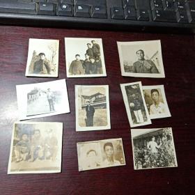 老照片  六十年代的黑白老照片 10张合售 后面有的写有1961年12月文选赠、1956年于濮阳、1955年麦前于、61年6月14日赠