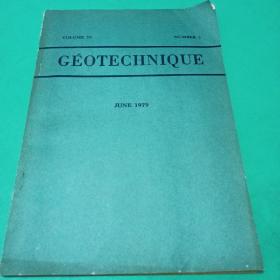 GEOTECHNIQUE 1979年第2期   岩土技术杂志 外文原版期刊