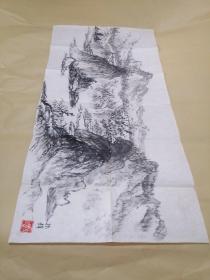 画家振铎山水画