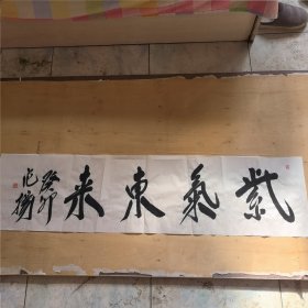 南京师范大学美术学院院长，教授范扬书法《紫气东来》