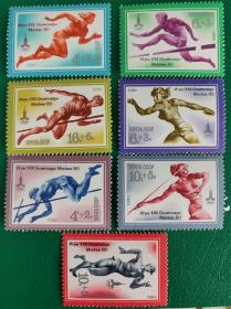 苏联邮票1980年体育 7枚新