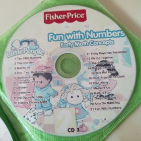 平价CD：儿童英文歌曲集《Fisher Price （费雪）1～6》六片散装光盘合售