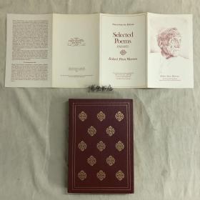 Franklin library真皮限量本：Selected Poems 1923~1975，《罗伯特华伦诗选》，Robert Penn Warren / 罗伯特-佩恩-华伦（著），富兰克林图书馆 First Edition / 第1版系列丛书之一