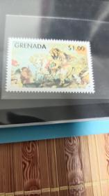 格林纳达1998年匈奴王阿提拉邮票