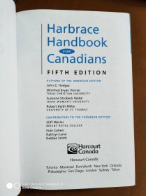 Harbrace Handbook FOR Canadians FIFTH EDITION HARCOURT BRACE 加拿大人哈布雷斯手册 第五版 哈考特支架