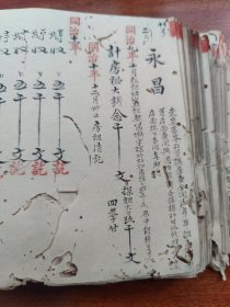 (宁波慈城文献）清 同治《房租总清账本》 一厚册(品相如图自定）(开设丽源洋药店 鄞县 陈雨久三藩节制门内)(严来顺剃头店) (炎帝会祀屋)(便种佃人 司徒岳瑞 奉化县人)(柳山重阳会祀地 本城竺巷口东首)等