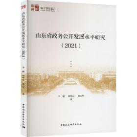 山东省政务公开发展水研究（2021） 政治理论 李刚 新华正版