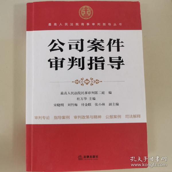 最高人民法院商事审判指导丛书：公司案件审判指导