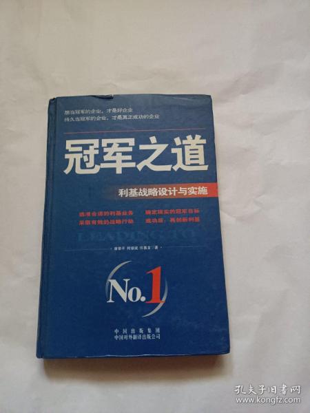 冠军之道：利基战略设计与实施