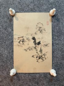 古笔山水图，小品