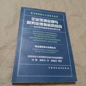 企業(yè)環(huán)境業(yè)績與財務(wù)業(yè)績指標的結(jié)合:生態(tài)效率指標標準化的方法:聯(lián)合國國際會計和報告標準:[中英文本]