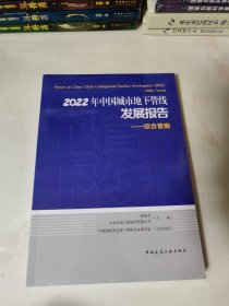 2022年中国城市地下管线发展报告 综合馆廊