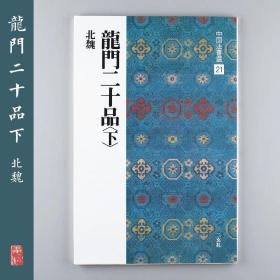 二玄社字帖 中国法书选21 龙门二十品（下）