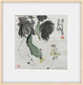 四川已故著名花鸟画家邱应昌《丝瓜》精品（永久保真）