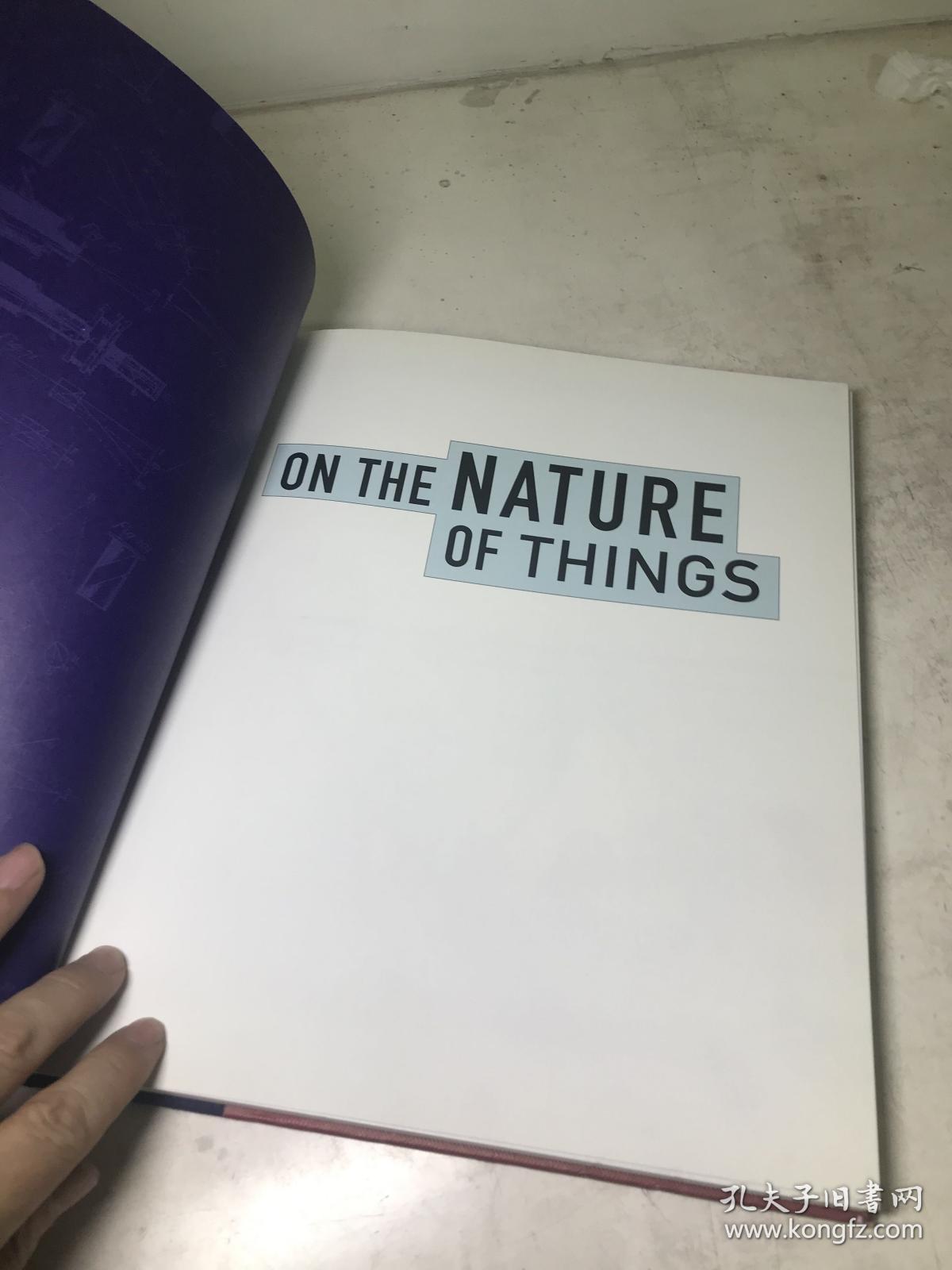 1976年 自然本质 ON THE NATURE
OF THINGS 大24开131页