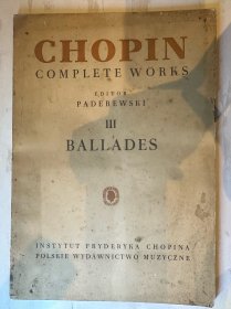 Chopin Ballades肖邦叙事曲