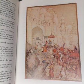 英文版 Stories from The Arabian Nights  Retold by Naomi Lewis Illustrated by ANTON PIECK Naomi Lewis的《天方夜谭/一千零一夜/阿拉伯之夜》故事  安东·皮克 插图 荷兰插画家Anton Pieck 安东·皮克 绘本画集