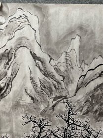 周少峰先生手绘书画作品 （无款）山水画 40.3x70cm