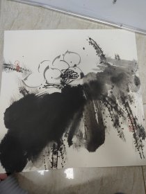 自娱斋保真销售：李丰民，50*50。号大风，字云明，麻雀斋主，生长在北京。北京大风雀语书画院院长、北京美术家协会会员、中国民主建国会会员、中国人民大学画院任惠中工作室画家，现首都师范大学刘大为工作室画家。1984年就读于中央美术学院国画系，受教于黄润华、姚治华、韩国臻、田黎明等。9