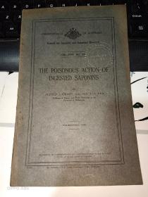 THE POISONOUS ACTION OF INGESTED SAPONINS    看图发货  1931年