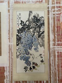 顾扬紫藤。扬州国画院院长