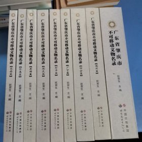 广东省肇庆市不可移动文物名录（9册一套）