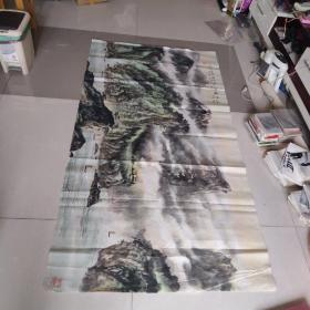 著名四川画家 彭正名 6尺整国画真迹  终身保真 长178宽96折邮