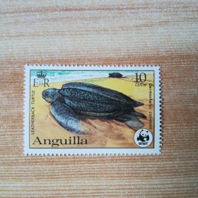 安圭拉 1983年 海龟 wwf 邮票一枚MNH