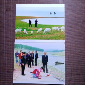 【316601】参赛作品照片 长假收获 开镇祭 拍摄时间2010年前后，作者为中国民俗摄影协会会员 张百丽，背后为作者亲笔签名